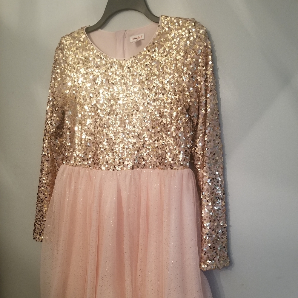 Picture perfect rose gold dress